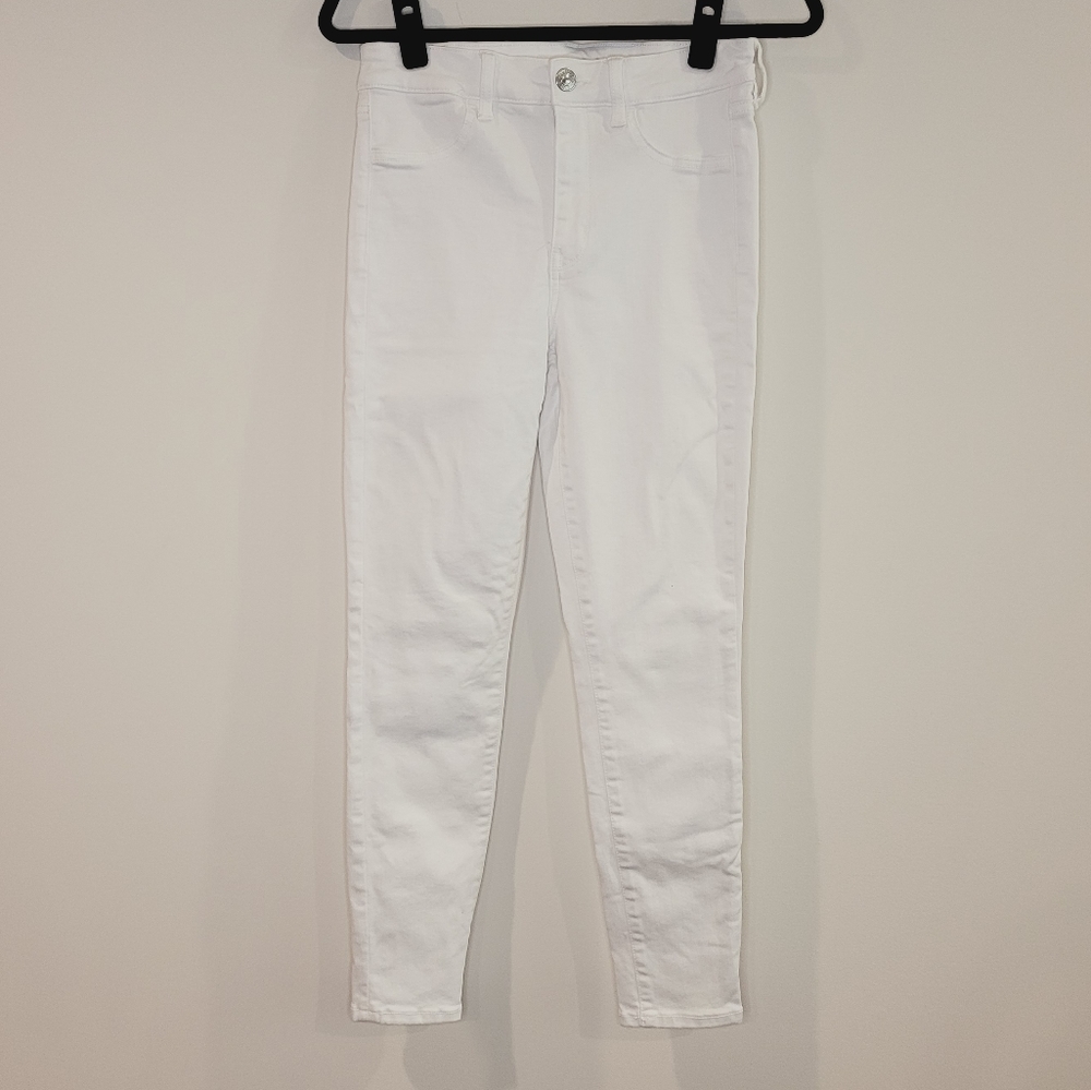 American Eagle White Hi-Rise Jegging Size 8 Petite